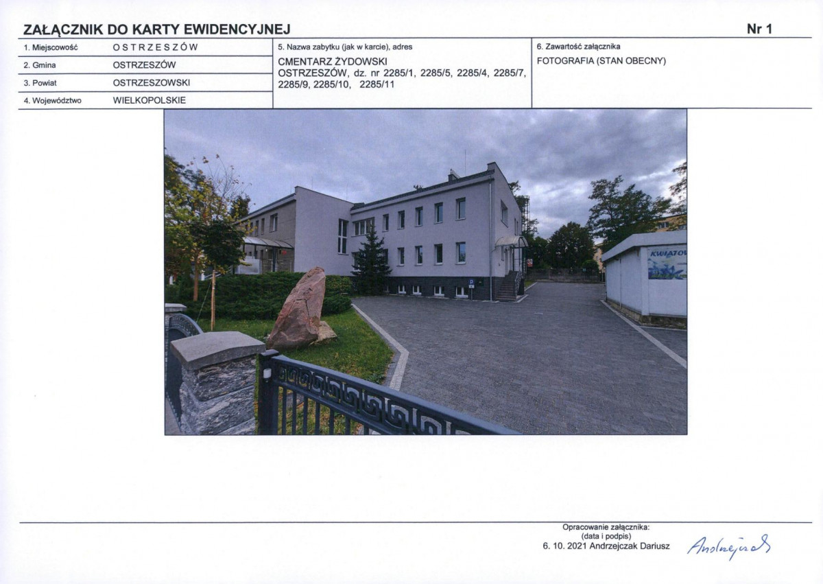 Karta cmentarza, skan nr 5
