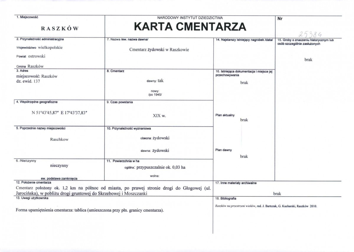 Karta cmentarza, skan nr 1