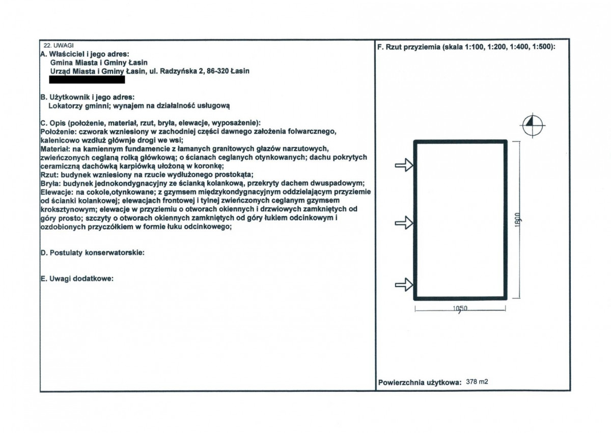 KEZN - Karta obiektu niewpisanego do rejestru, skan nr 2