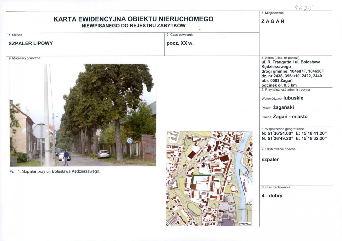 Karta obiektu niewpisanego do rejestru, skan nr 1