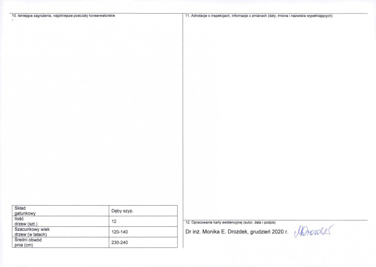 KEZN - Karta obiektu niewpisanego do rejestru, skan nr 2