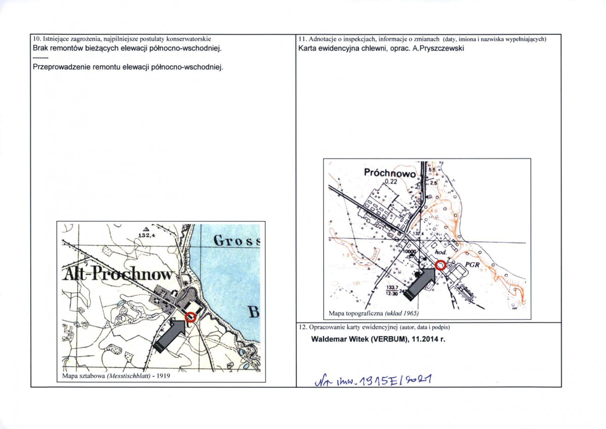 Karta obiektu niewpisanego do rejestru, skan nr 2