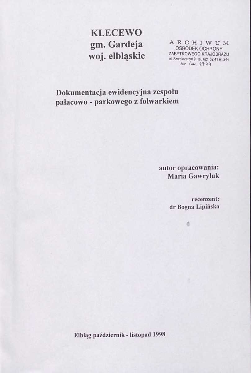 EP - Ewidencja parkowa, skan nr 4