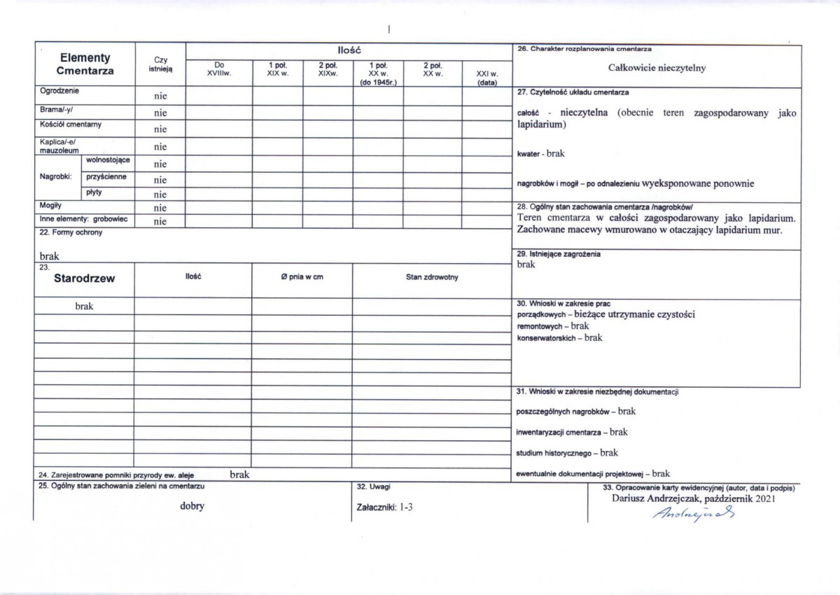 Karta cmentarza, skan nr 4