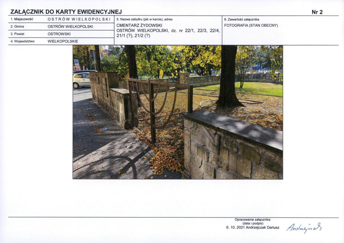 Karta cmentarza, skan nr 6