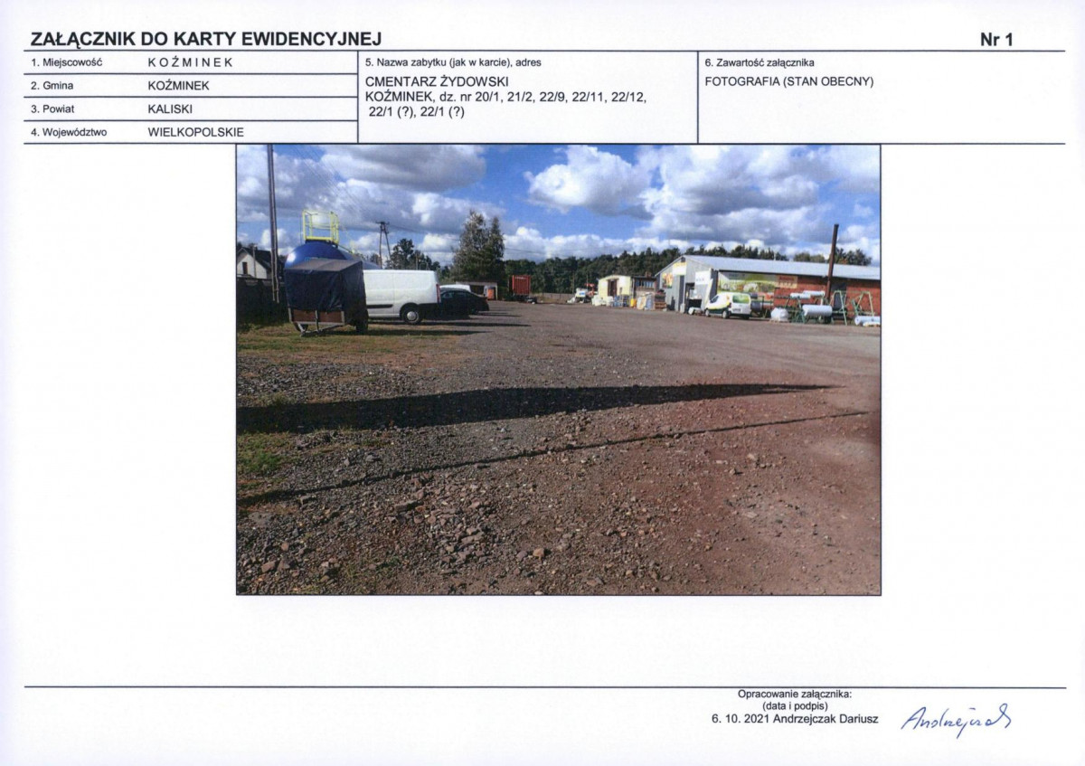 Karta cmentarza, skan nr 5