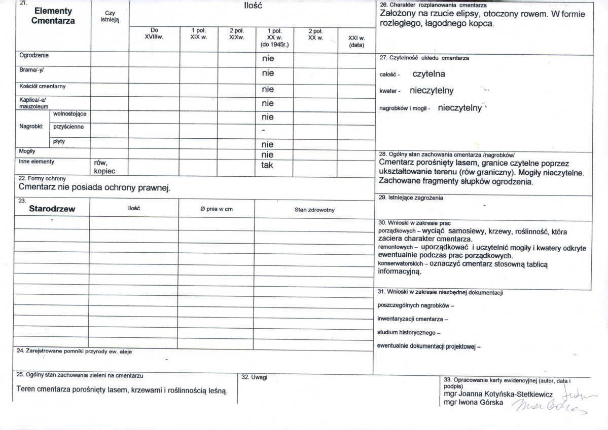 KC - Karta cmentarza, skan nr 4
