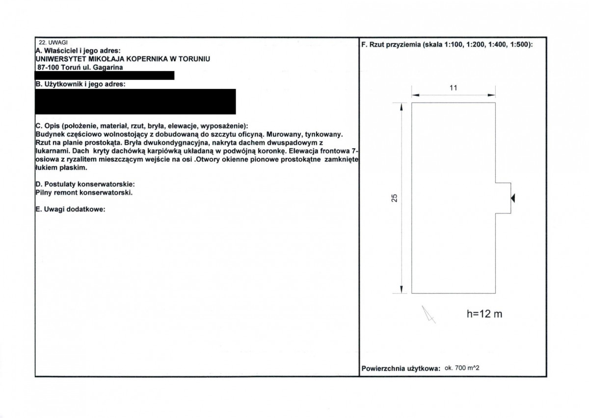 KEZN - Karta obiektu niewpisanego do rejestru, skan nr 2