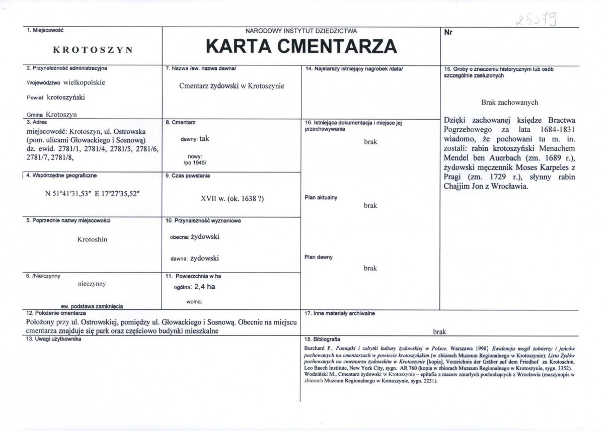 Karta cmentarza, skan nr 1