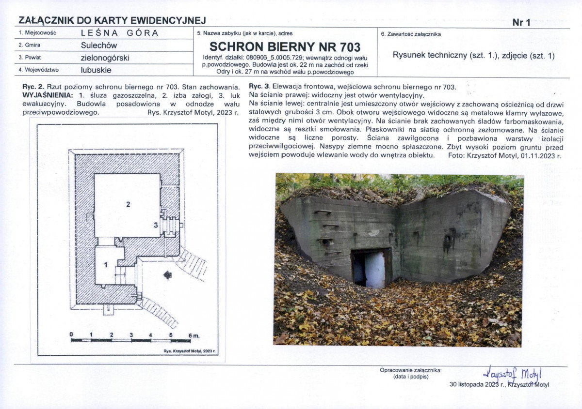 KEZN - Karta obiektu niewpisanego do rejestru, skan nr 3