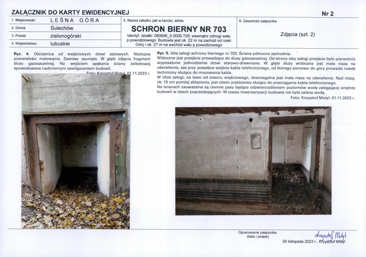 KEZN - Karta obiektu niewpisanego do rejestru, skan nr 4