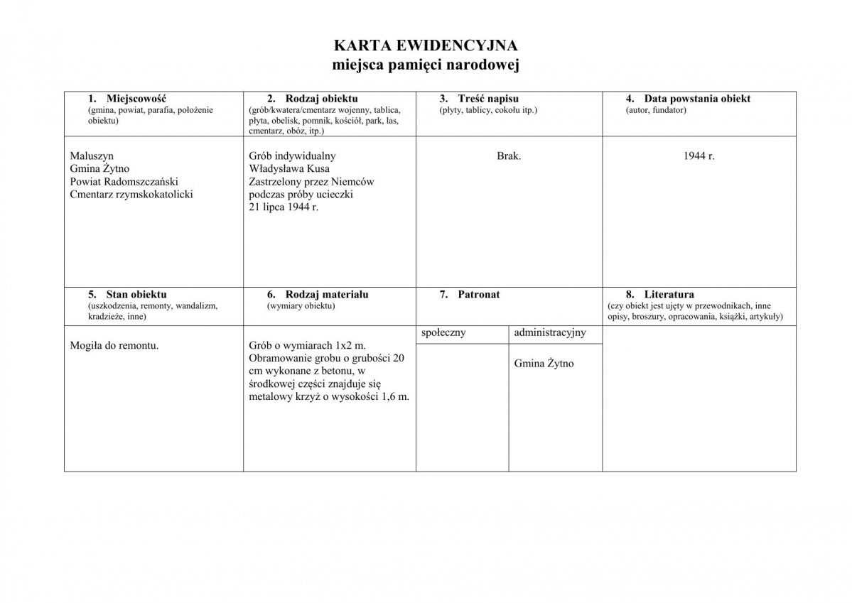 kewd - karta ewidencyjna, skan nr 1