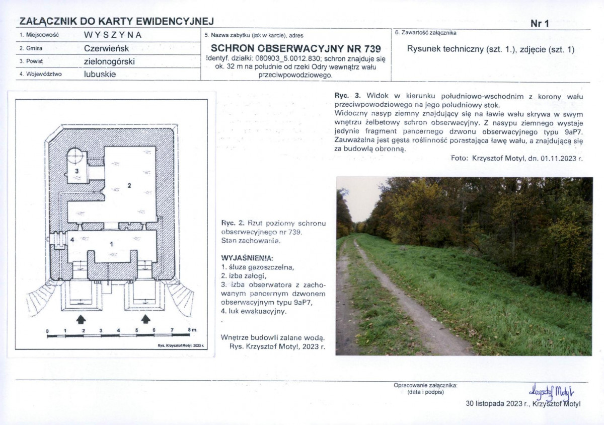 KEZN - Karta obiektu niewpisanego do rejestru, skan nr 3