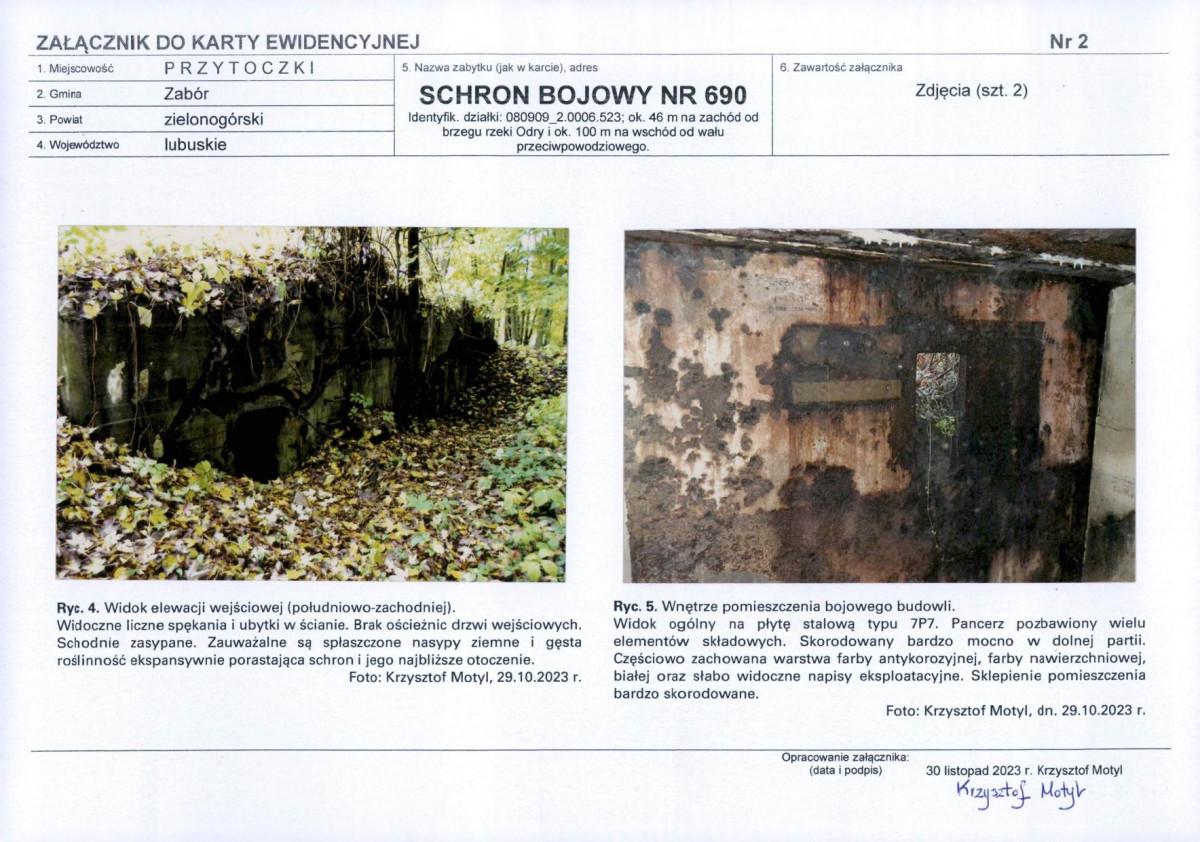 KEZN - Karta obiektu niewpisanego do rejestru, skan nr 4