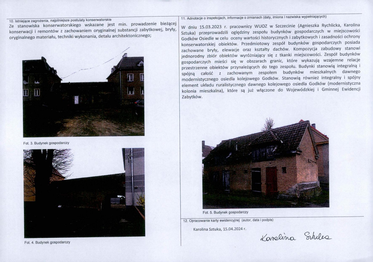 KEZN - Karta obiektu niewpisanego do rejestru, skan nr 2