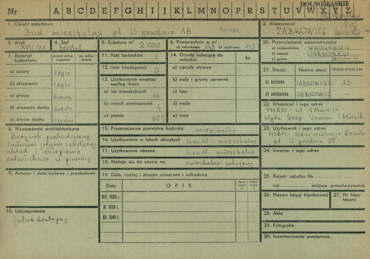KZ - Karta zielona, skan nr 1