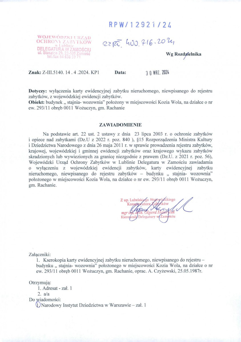 wyl - Wyłączenie z ewidencji, skan nr 1