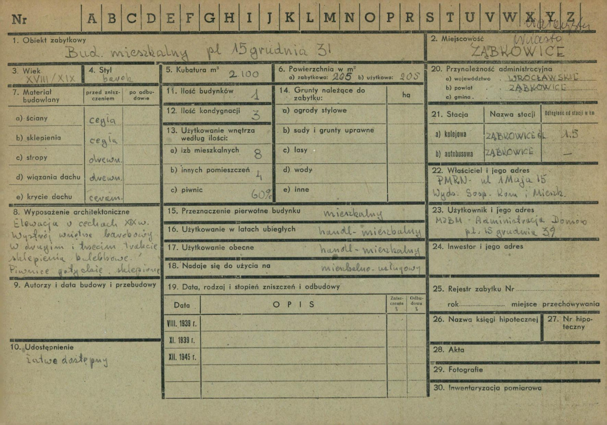 KZ - Karta zielona, skan nr 1