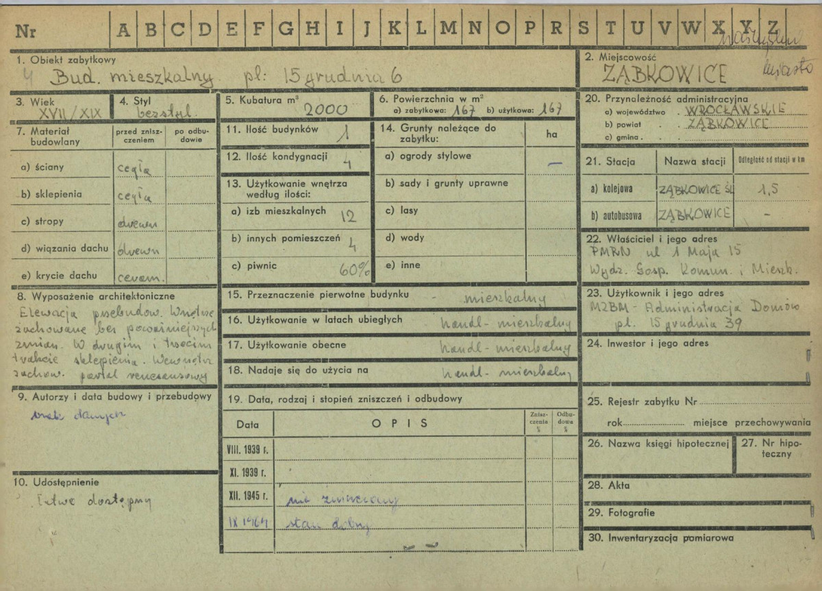 KZ - Karta zielona, skan nr 1