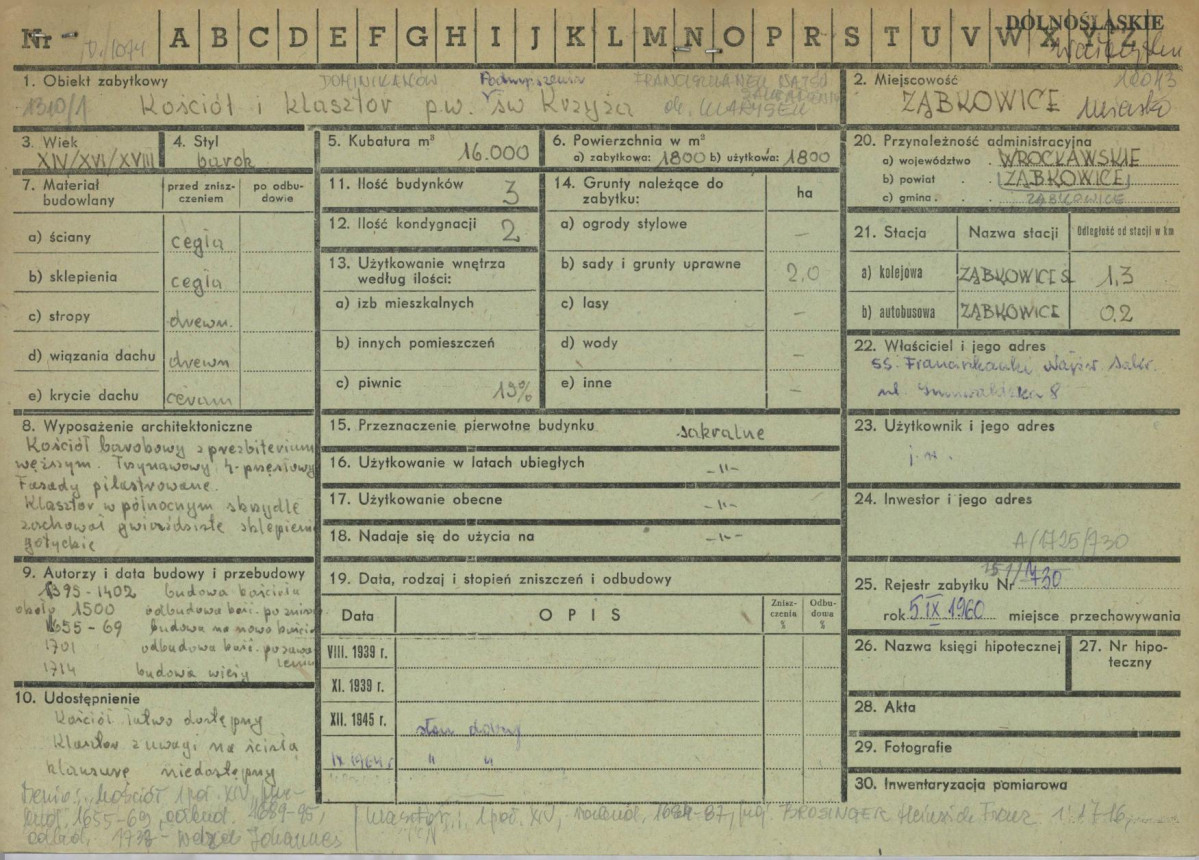 KZ - Karta zielona, skan nr 1
