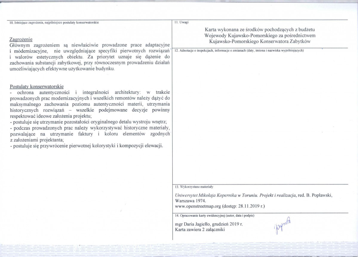 KEZN - Karta obiektu niewpisanego do rejestru, skan nr 4