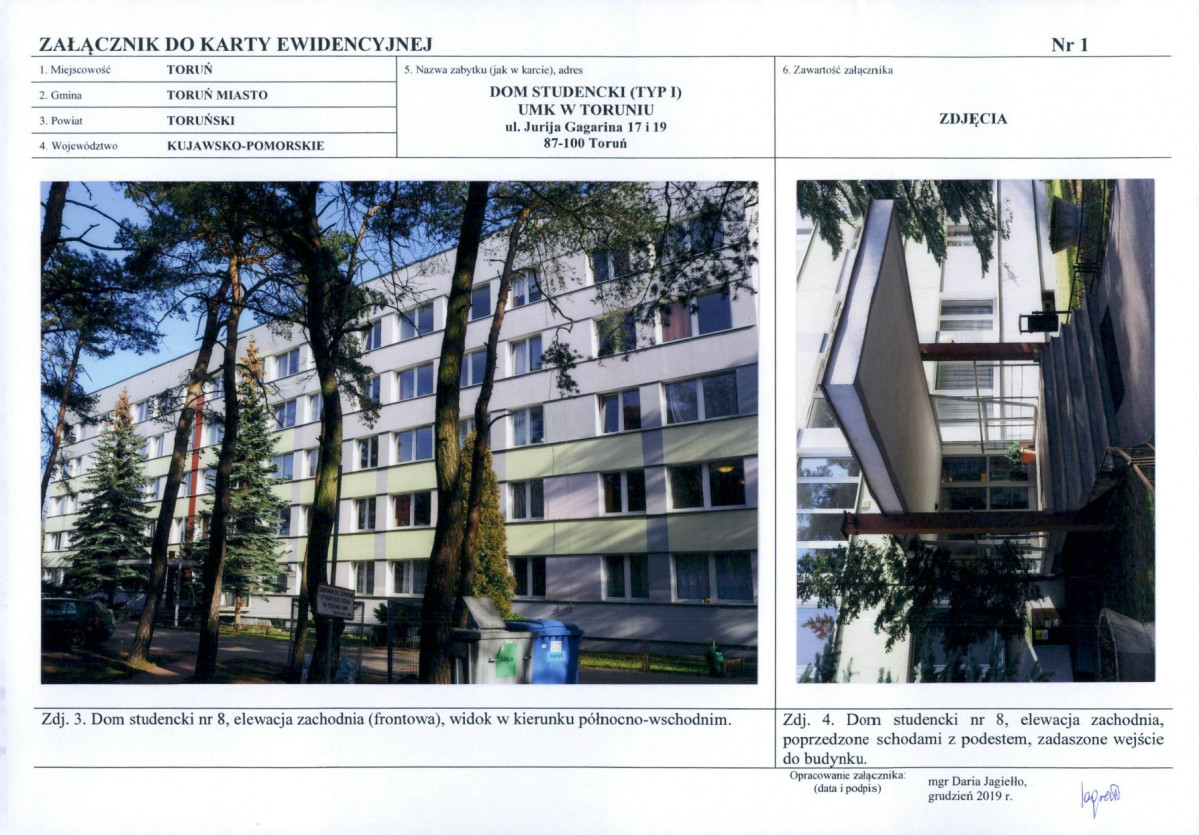 KEZN - Karta obiektu niewpisanego do rejestru, skan nr 5