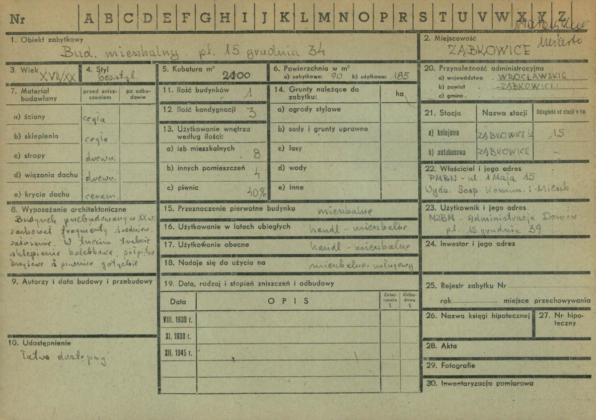 KZ - Karta zielona, skan nr 1