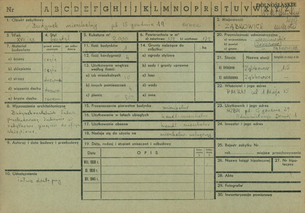 KZ - Karta zielona, skan nr 1