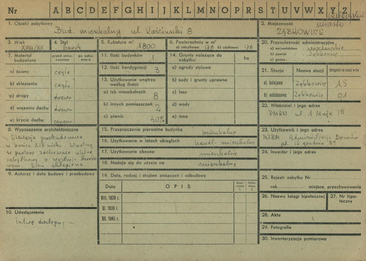 KZ - Karta zielona, skan nr 1