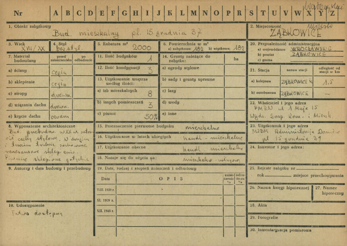 KZ - Karta zielona, skan nr 1