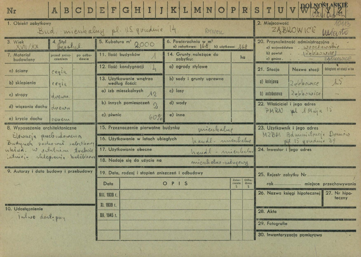 KZ - Karta zielona, skan nr 1