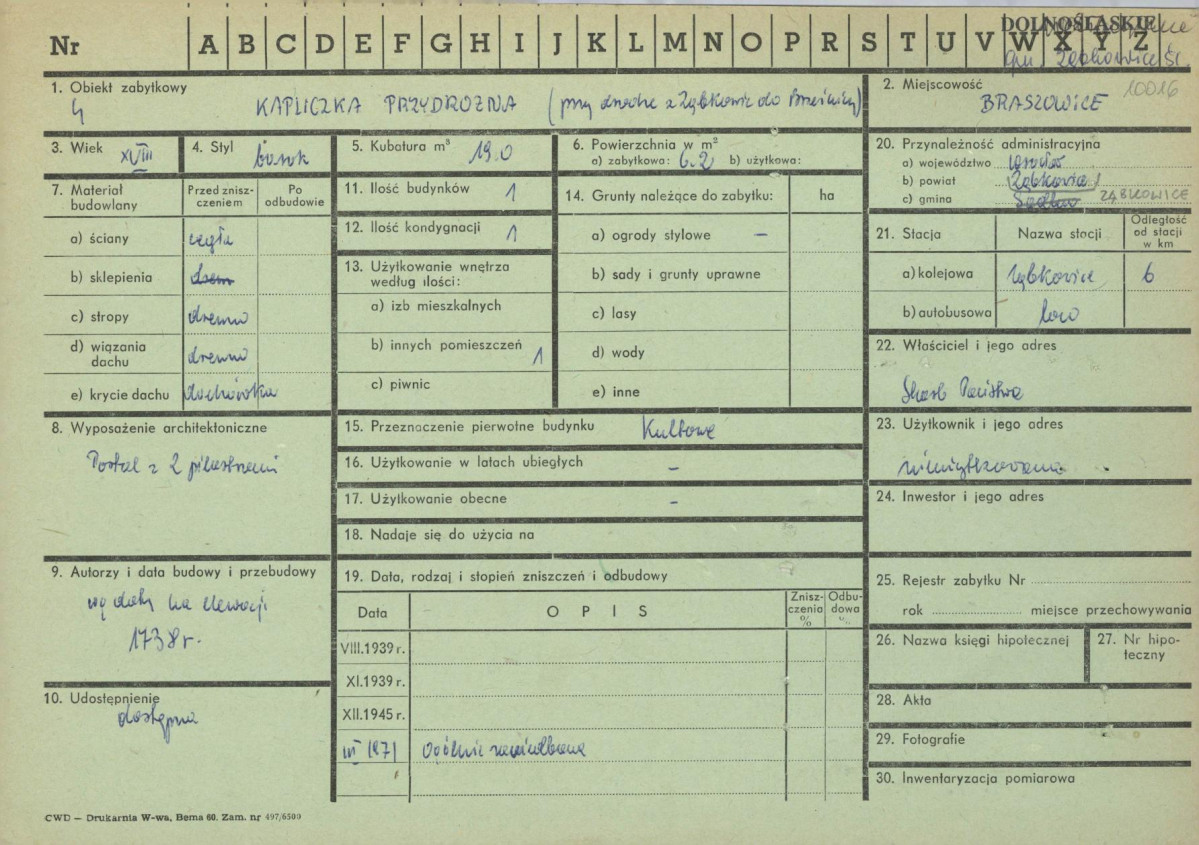 KZ - Karta zielona, skan nr 1