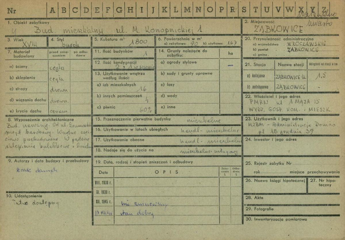 KZ - Karta zielona, skan nr 1