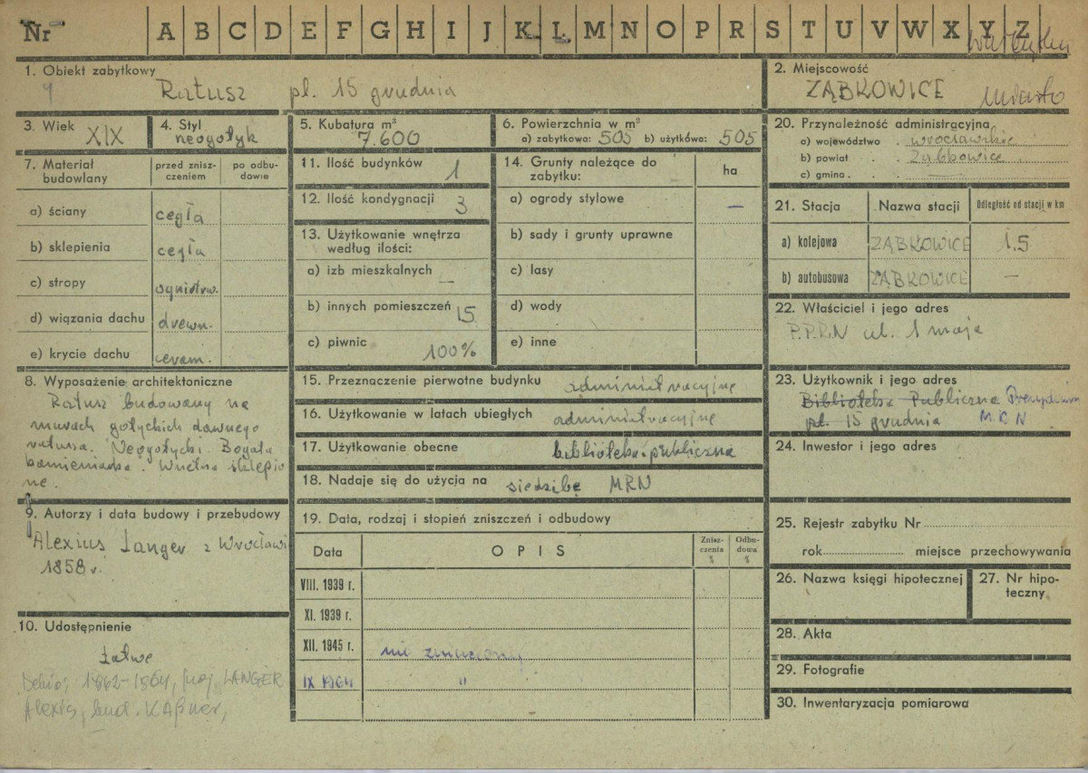 KZ - Karta zielona, skan nr 1