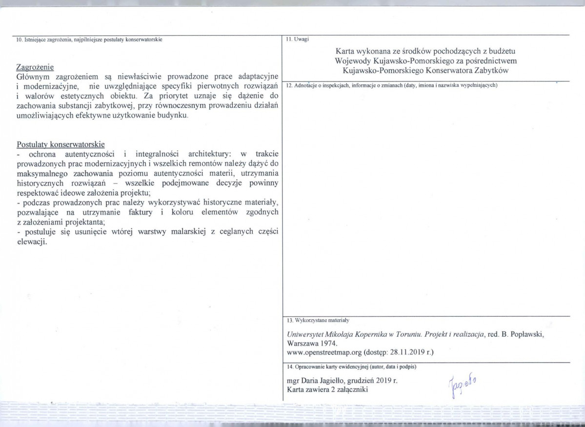 KEZN - Karta obiektu niewpisanego do rejestru, skan nr 4