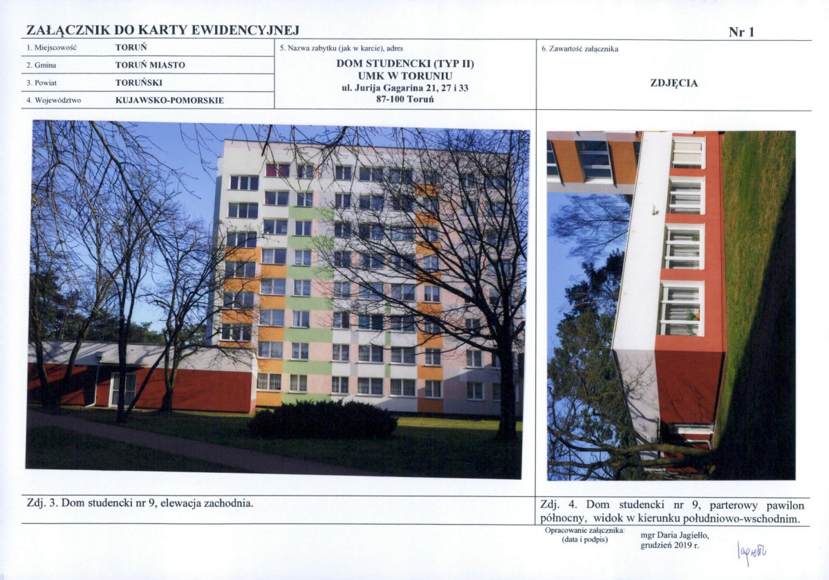 KEZN - Karta obiektu niewpisanego do rejestru, skan nr 5