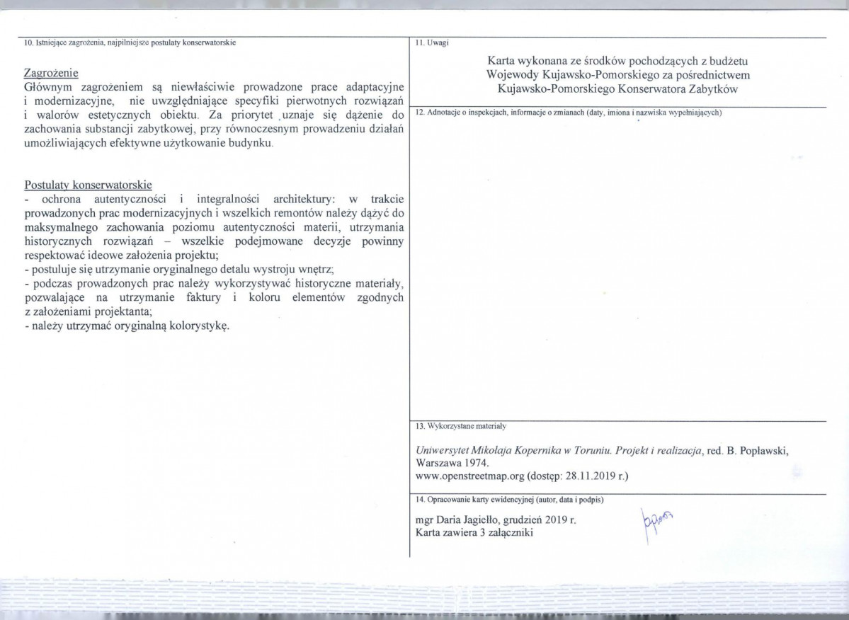 KEZN - Karta obiektu niewpisanego do rejestru, skan nr 4