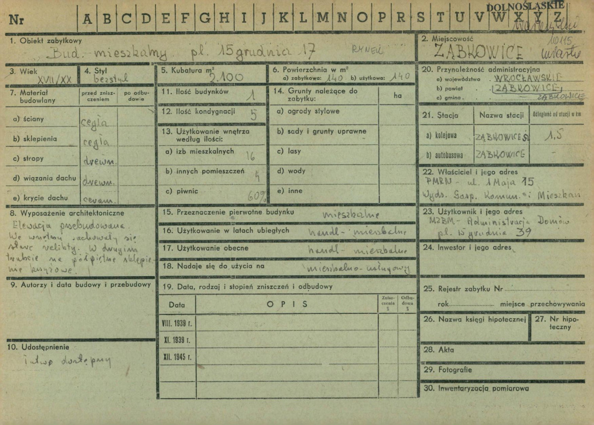 KZ - Karta zielona, skan nr 1