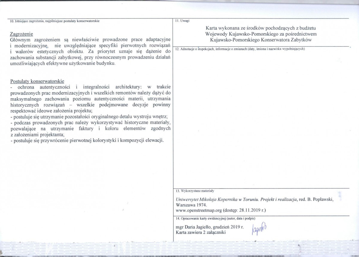 KEZN - Karta obiektu niewpisanego do rejestru, skan nr 4