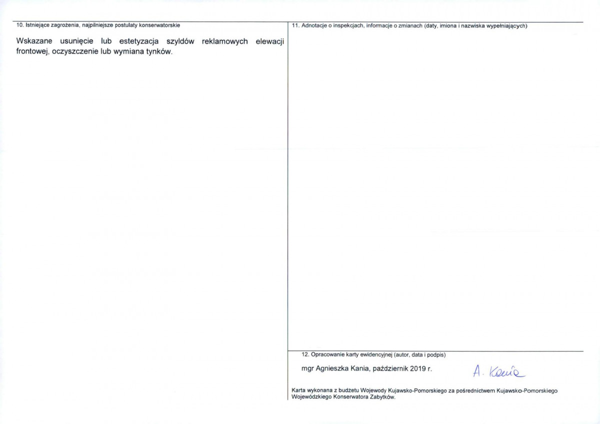 KEZN - Karta obiektu niewpisanego do rejestru, skan nr 2