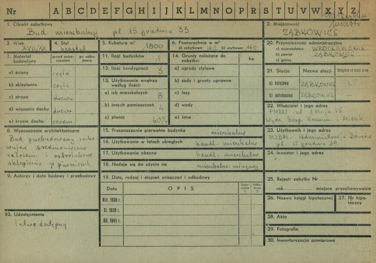 KZ - Karta zielona, skan nr 1