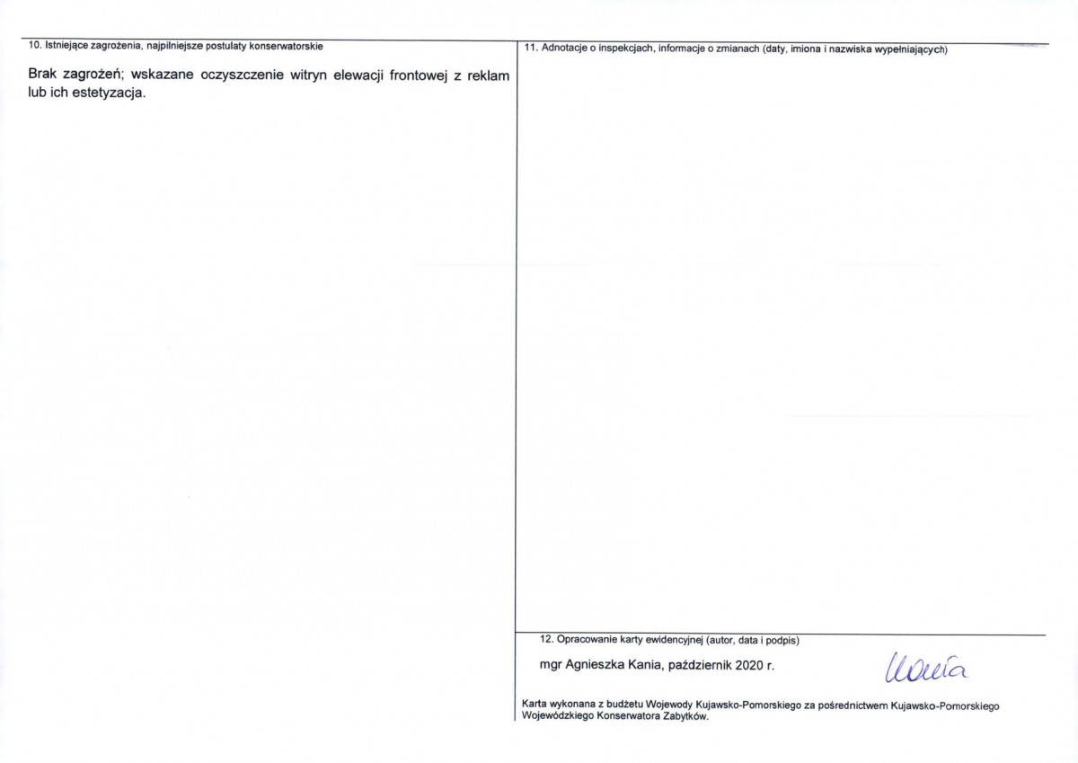 KEZN - Karta obiektu niewpisanego do rejestru, skan nr 2