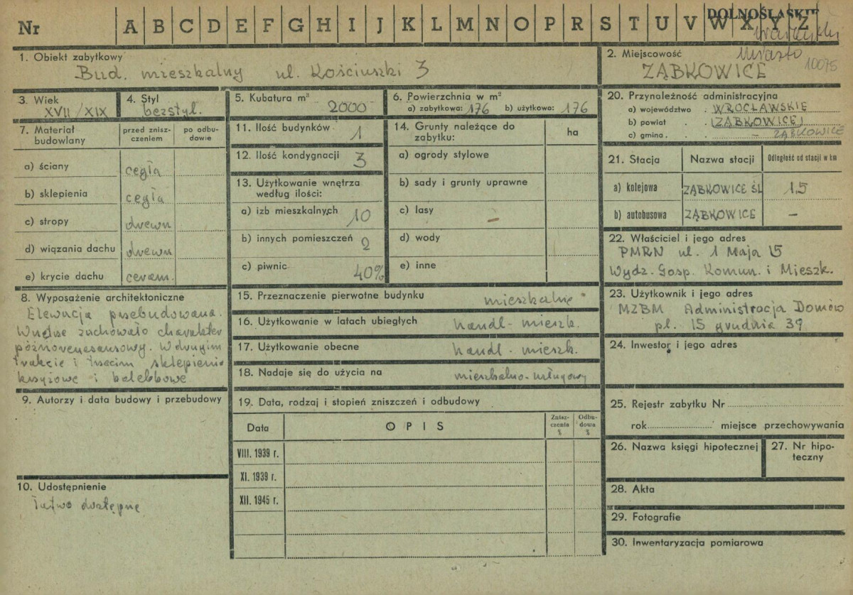 KZ - Karta zielona, skan nr 1