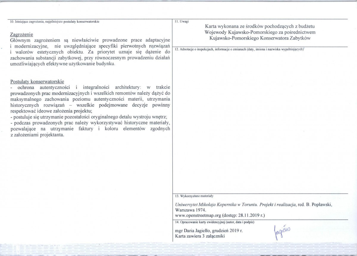 KEZN - Karta obiektu niewpisanego do rejestru, skan nr 4