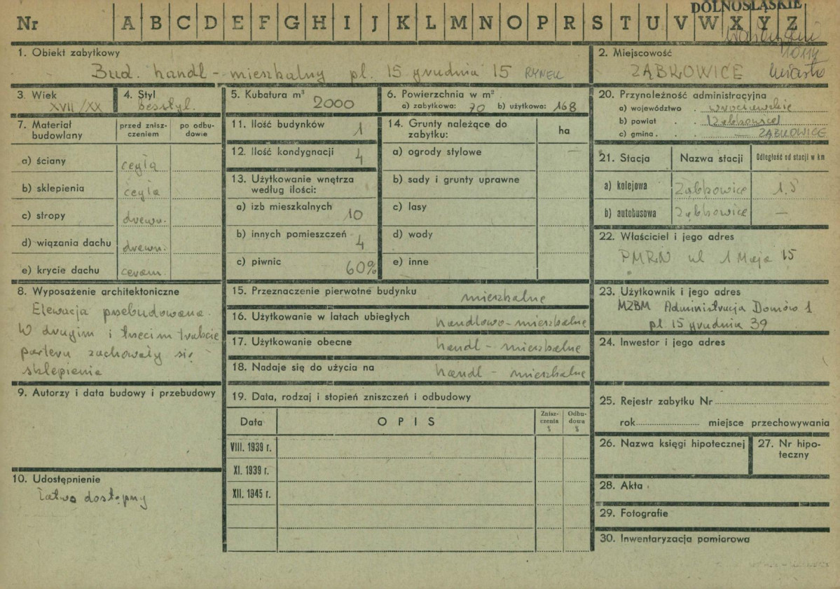 KZ - Karta zielona, skan nr 1