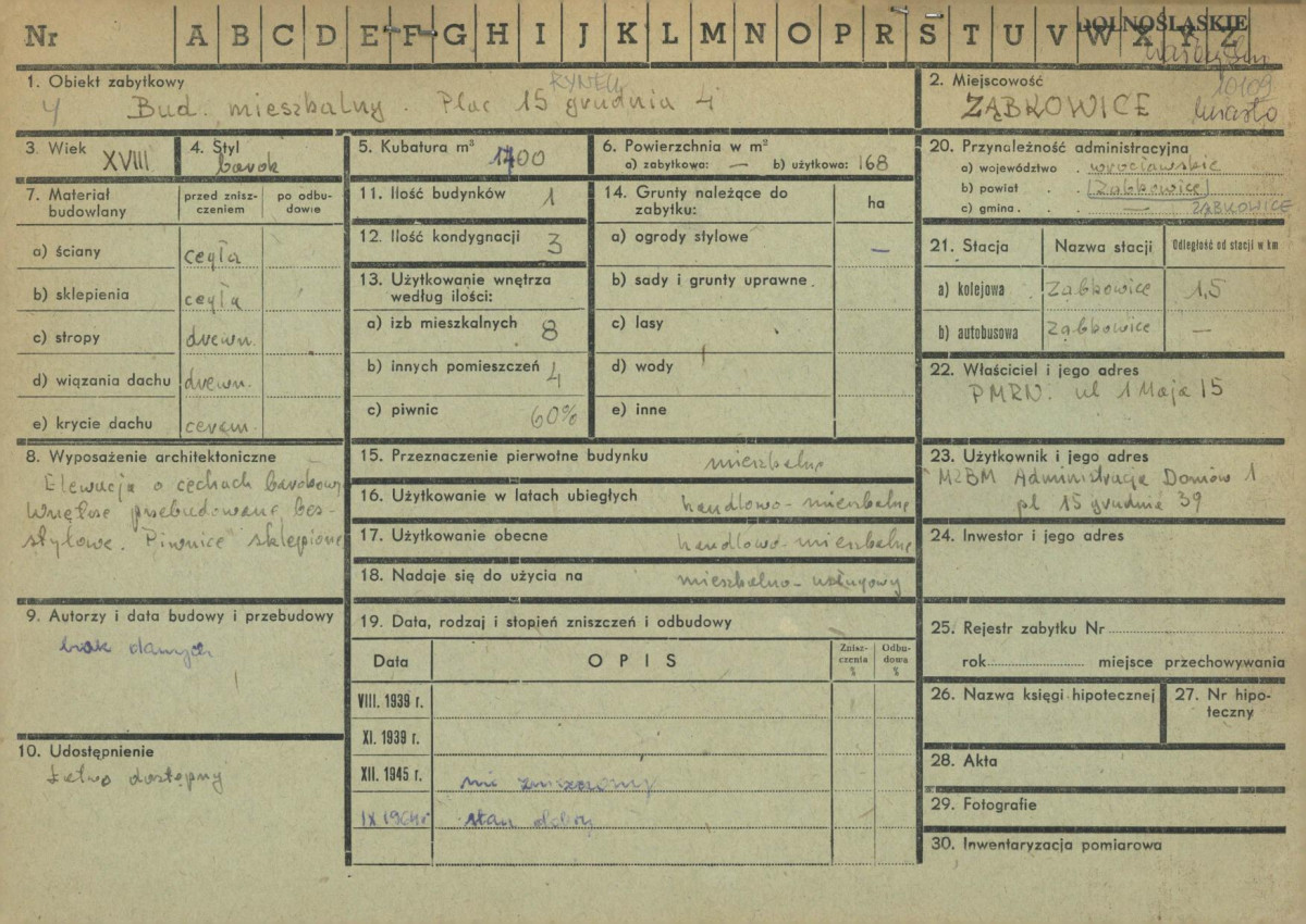 KZ - Karta zielona, skan nr 1