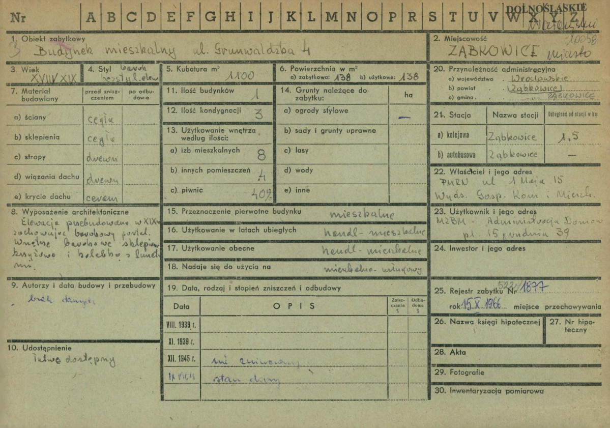 KZ - Karta zielona, skan nr 1