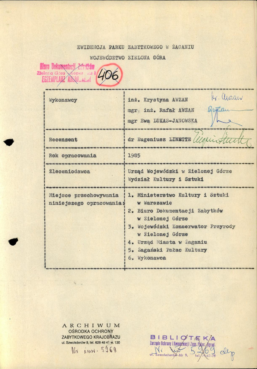 EP - Ewidencja parkowa, skan nr 5