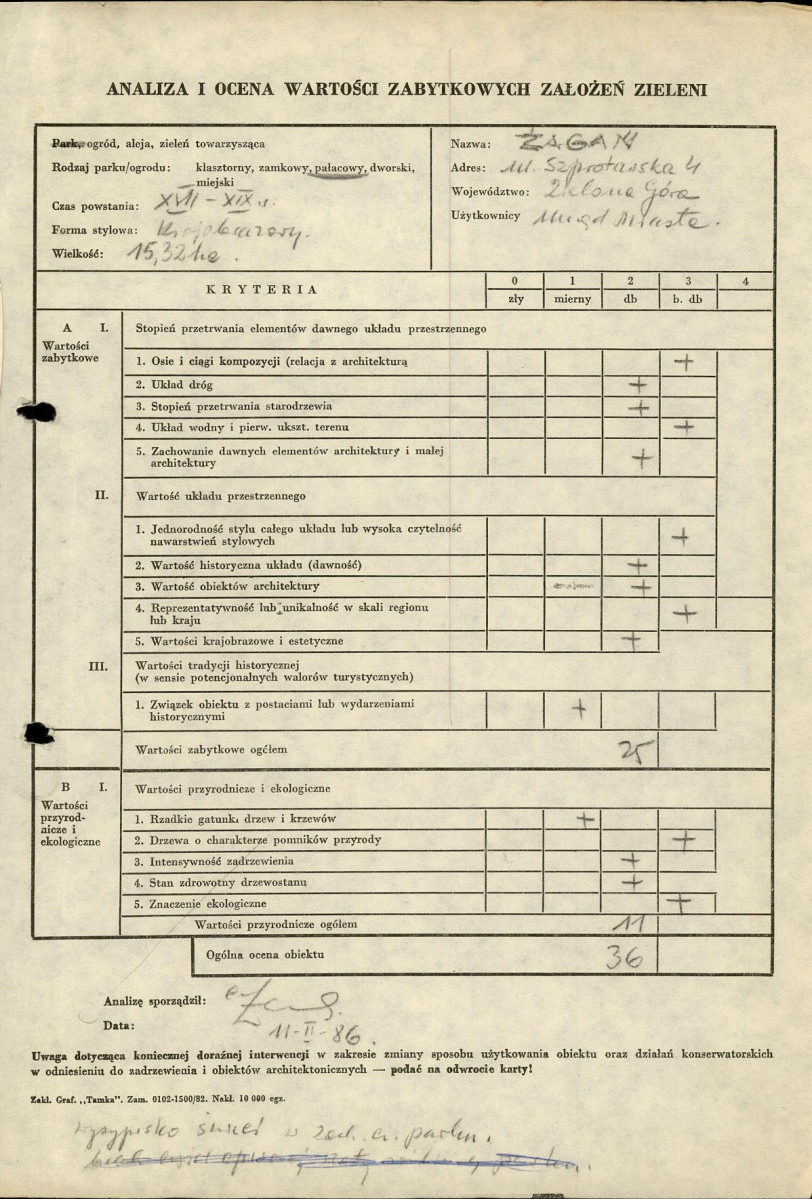 EP - Ewidencja parkowa, skan nr 99