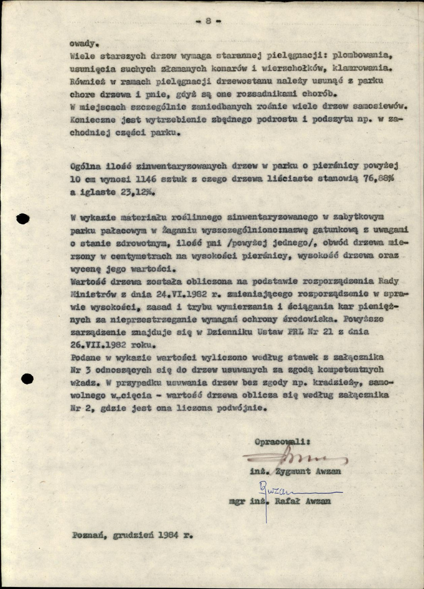 EP - Ewidencja parkowa, skan nr 109